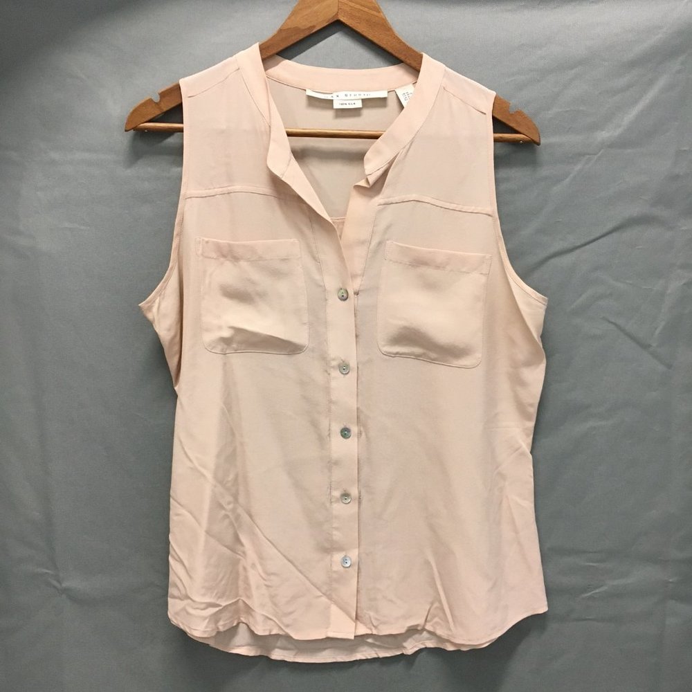Max Studio 100% Silk Sleeveless Top